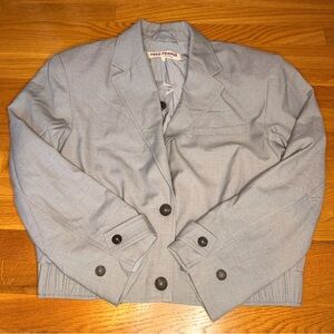 Free People Cropped Utility Jacket Light Blue New Without Tags Size Small